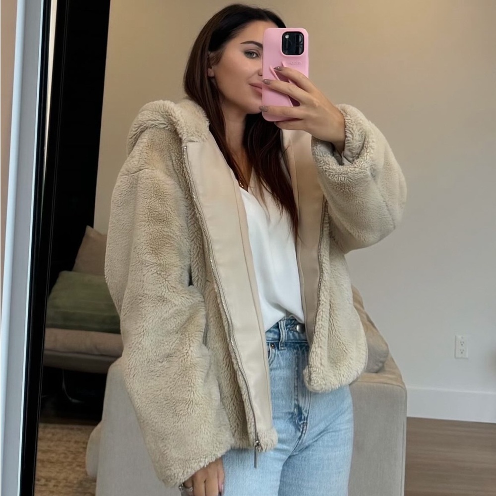 Zara faux fur coat
